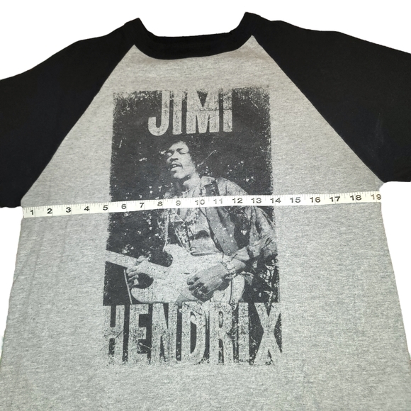 Ripple Junction Jimi Hendricks Baseball Tee Style Shirt - 3/4 Sleeves - Picture 4 of 5